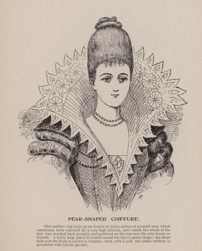 Pear-Shaped Coiffure by English School