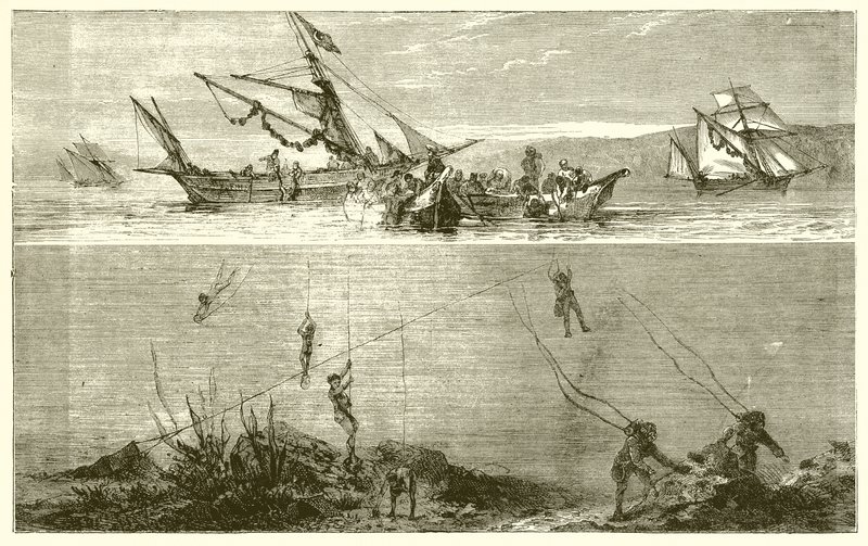 Pearl Fishing by English School
