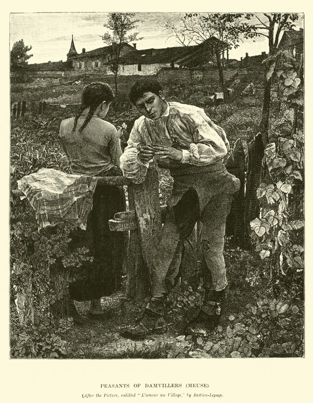 Peasants of Damvillers, Meuse by English School