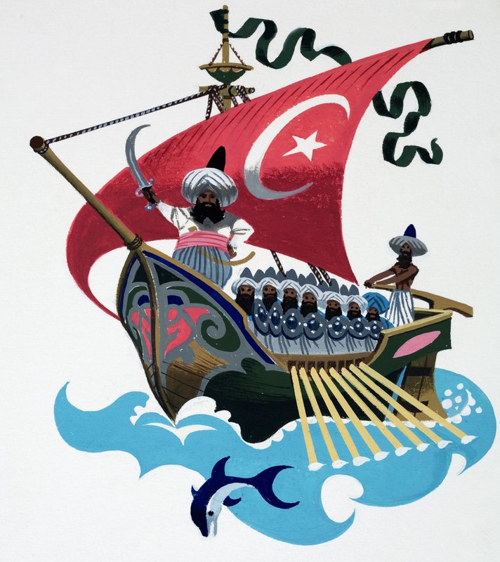 Persian Ship by English School