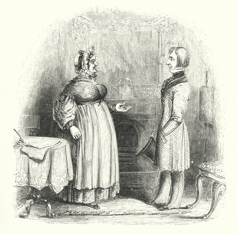 Pictures of Popular People: The Lodging-House Keeper by English School