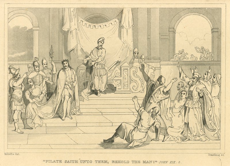 Pilate Saith Unto Them, Behold the Man!, John XIX, 5 by English School