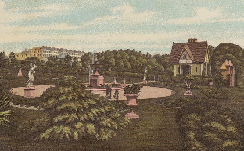 Plymouth: Swiss Lodge and Gardens, Devonport Park by English School