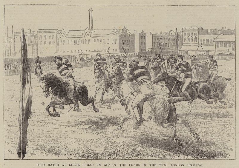 Polo Match at Lillie Bridge in Aid of the Funds of the West London Hospital by English School