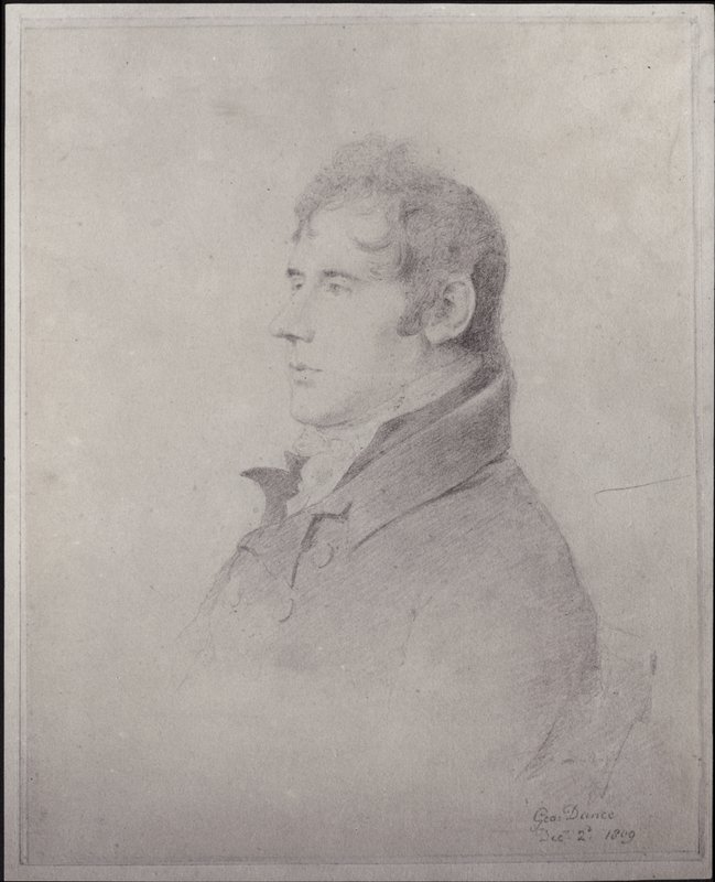 Portrait by George Dance the Younger by English School
