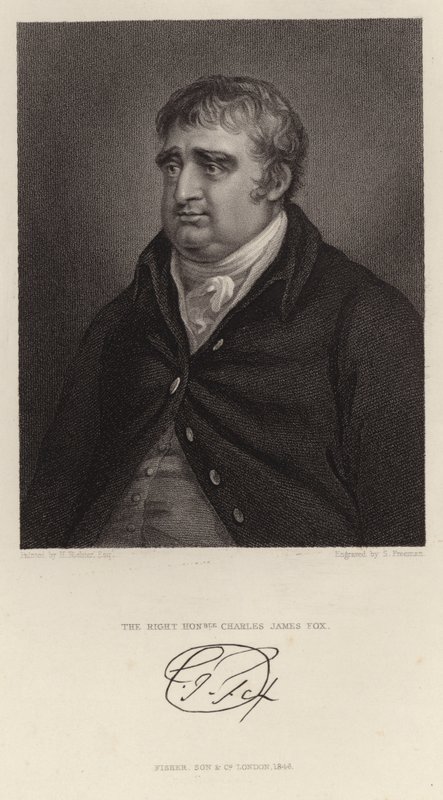 Portrait of Charles James Fox by English School