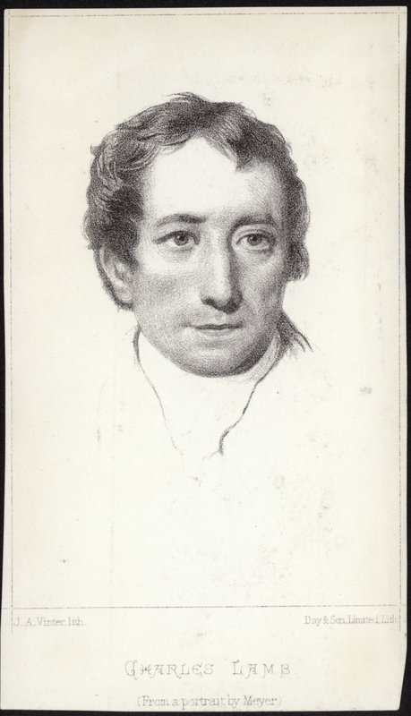 Portrait of Charles Lamb by English School