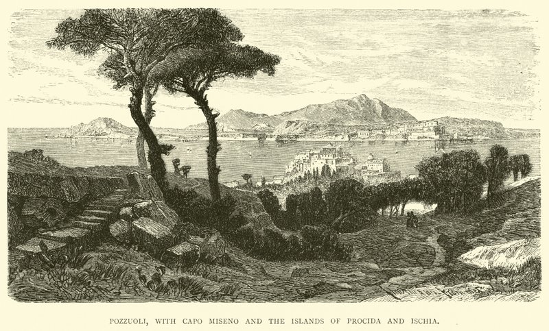 Pozzuoli, with Capo Miseno and the Islands of Procida and Ischia by English School