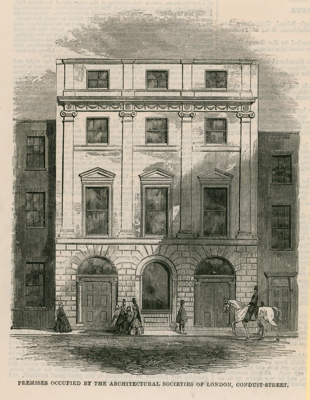 Premises occupied by the Architectural Societies of London, Conduit Street, London by English School