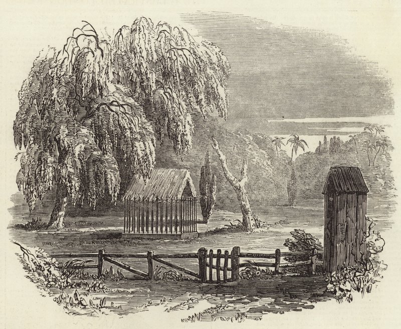 Present state of the tomb of Napoleon by English School