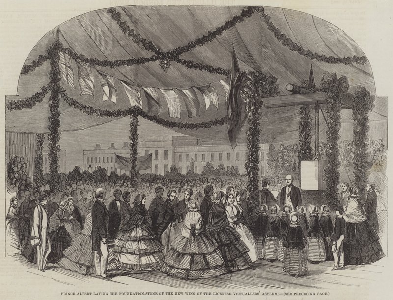 Prince Albert laying the Foundation-Stone of the New Wing of the Licensed Victuallers