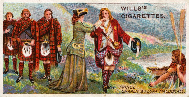 Prince Charlie and Flora Macdonald by English School