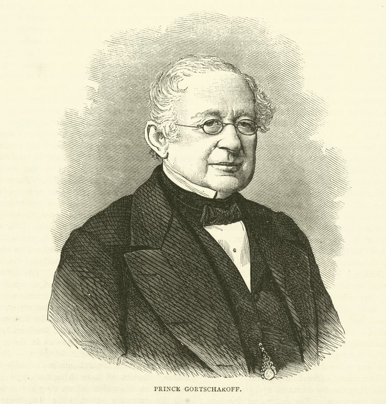 Prince Gortschakoff, November 1870 by English School