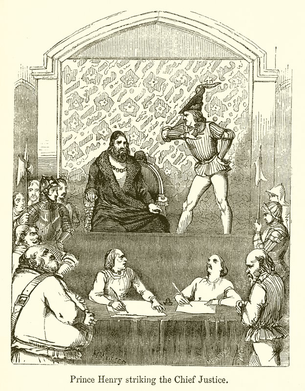 Prince Henry Striking the Chief Justice by English School