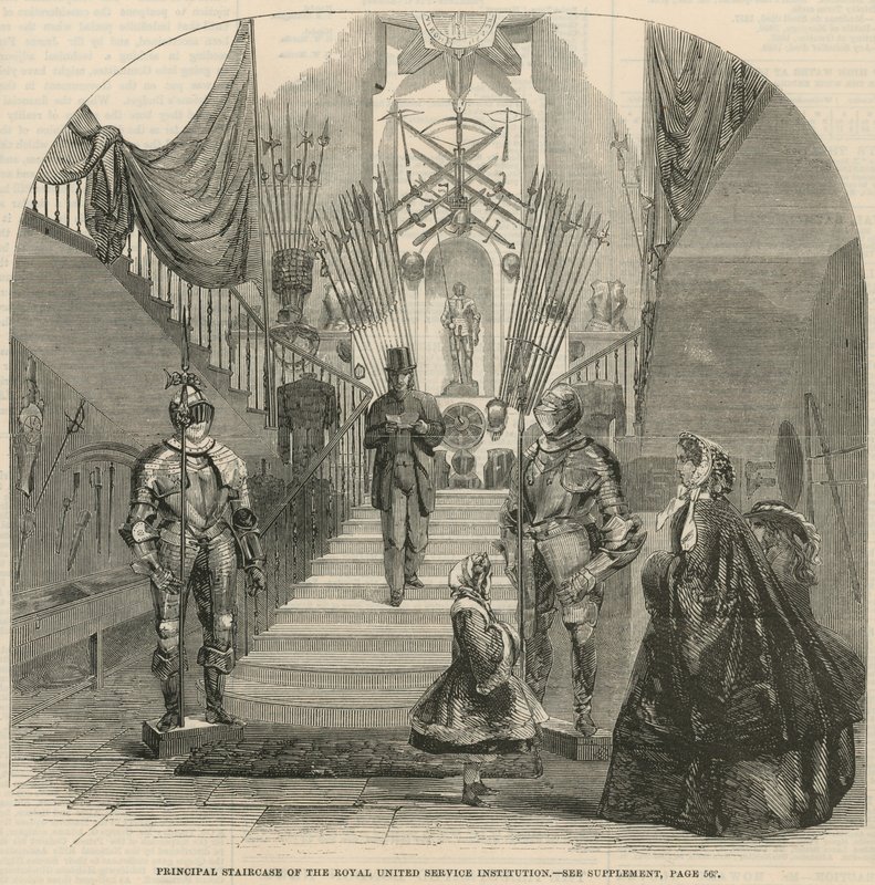 Principal Staircase of the Royal United Service Institution by English School