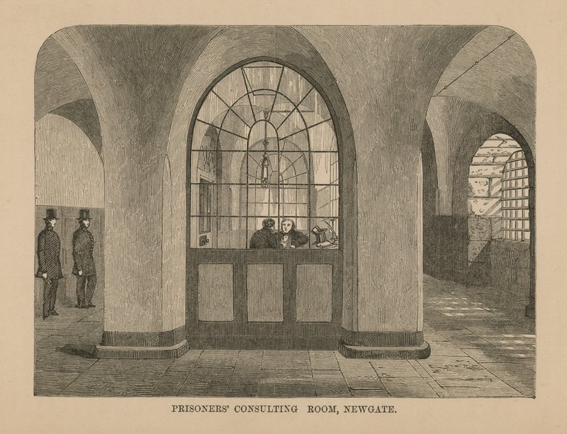 Prisoners Consulting Room at Newgate by English School