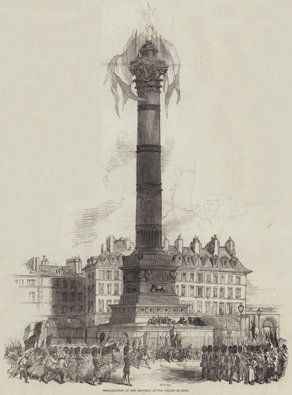 Proclamation of the Republic, at the Column of July by English School