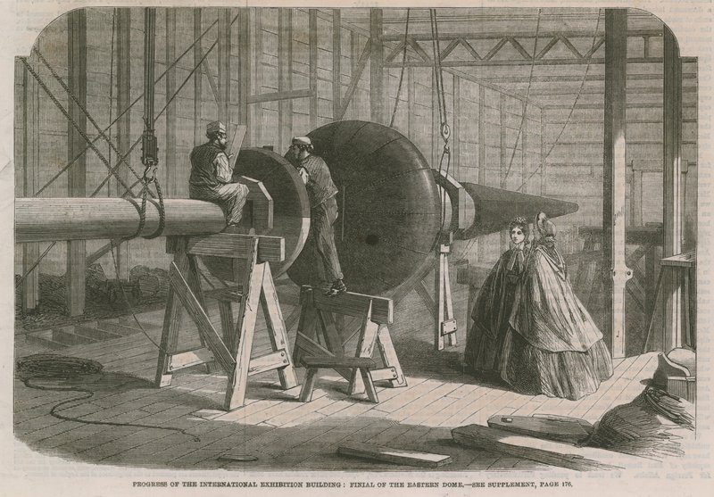 Finial of the eastern dome by English School