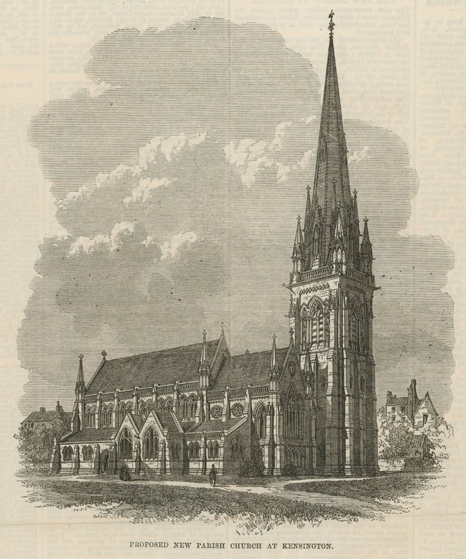 Proposed new Parish Church at Kensington by English School