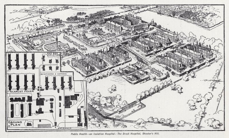 Public health, an isolation hospital, the Brook Hospital, Shooter