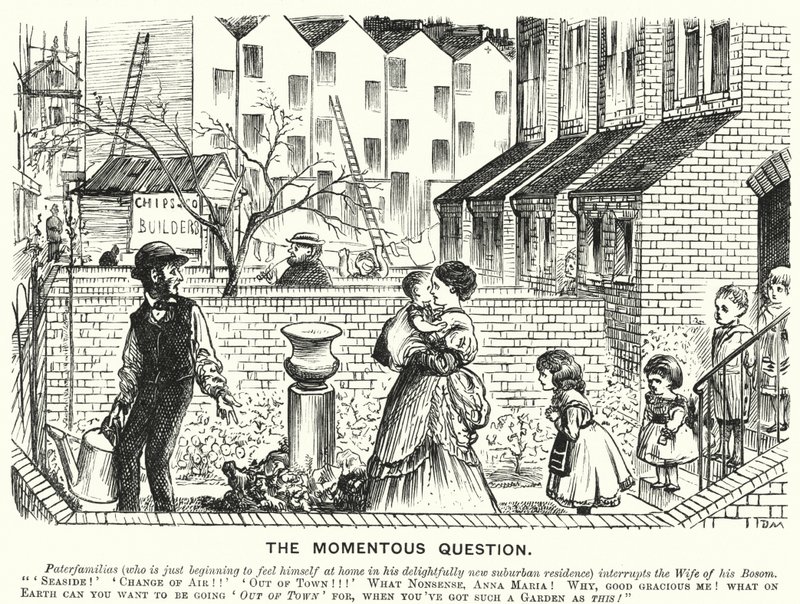 Punch cartoon: The Momentous Question by English School