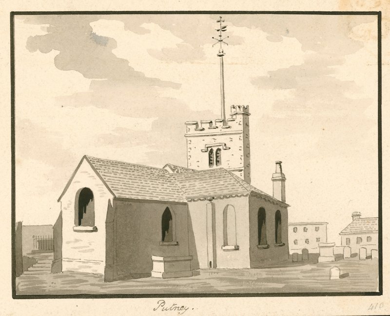 Putney Church, London by English School
