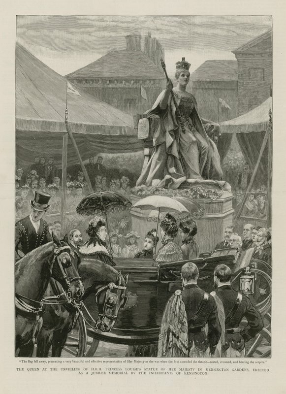 Queen at the Unveiling by English School