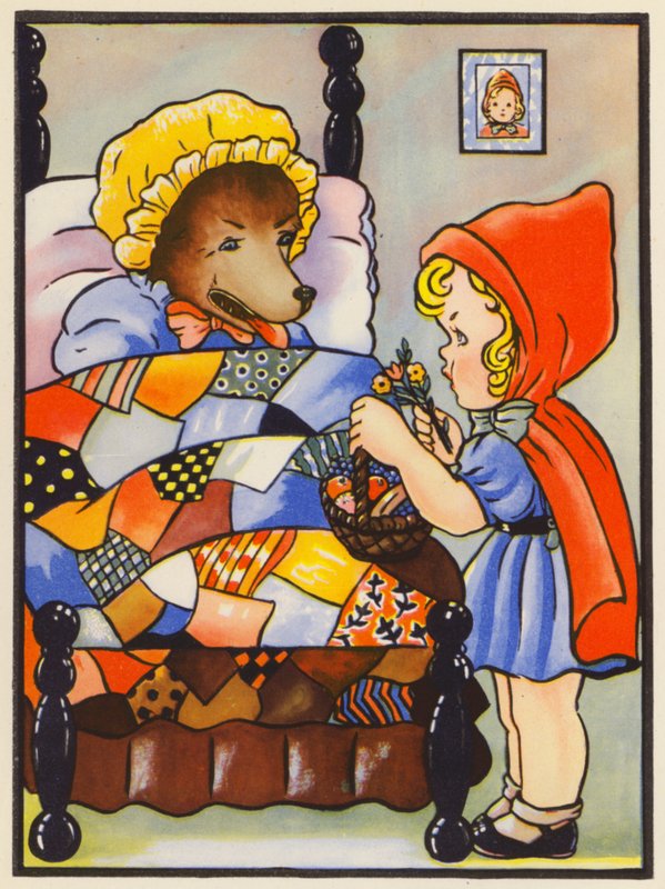 Red Riding Hood Thinks the Wolf is Her Grandmother by English School