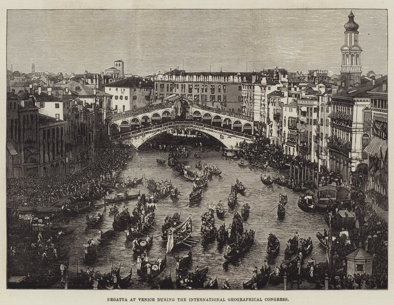 Regatta at Venice during the International Geographical Congress by English School