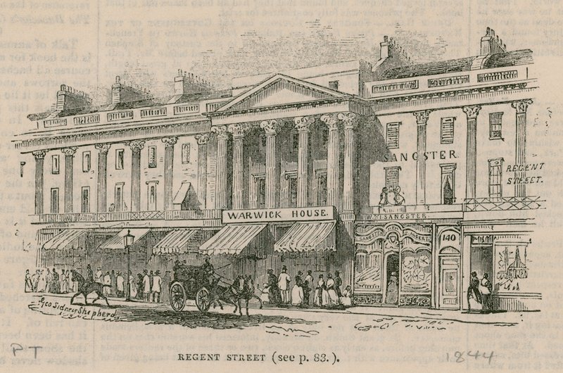 Regent Street, London, west side by English School