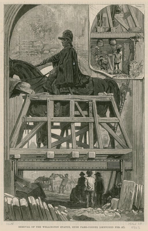 Removal of the Wellington Statue, Hyde Park Corner by English School