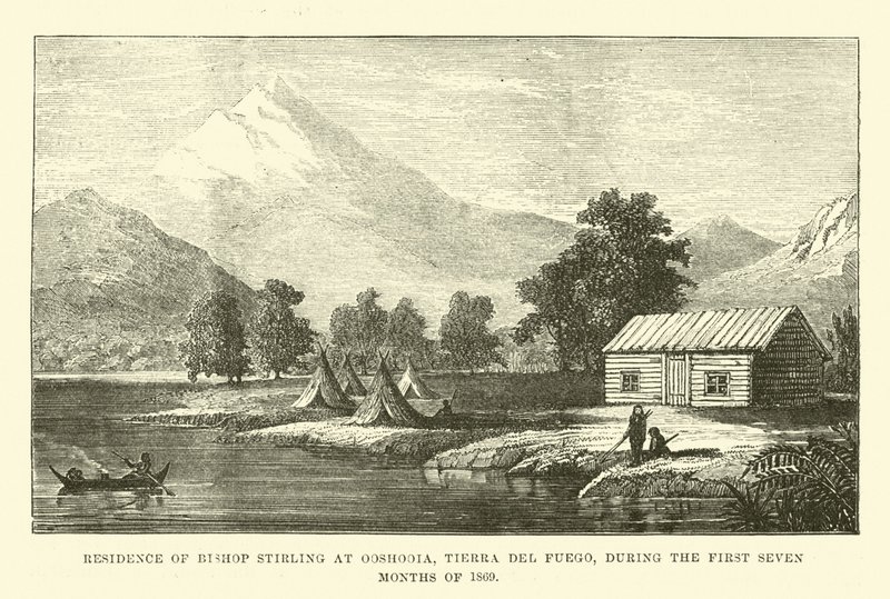 Residence of Bishop Stirling at Ooshooia, Tierra del Fuego, During the First Seven Months of 1869 by English School