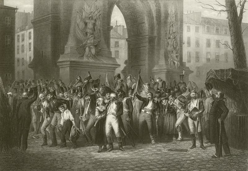 Return of the French Army from Moscow by English School