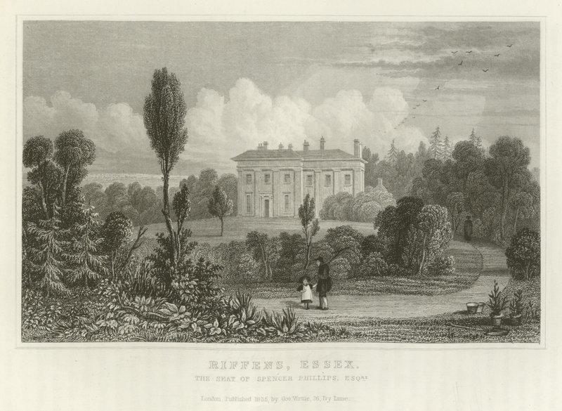 Riffens, Essex, the Seat of Spencer Phillips, Esquire by English School
