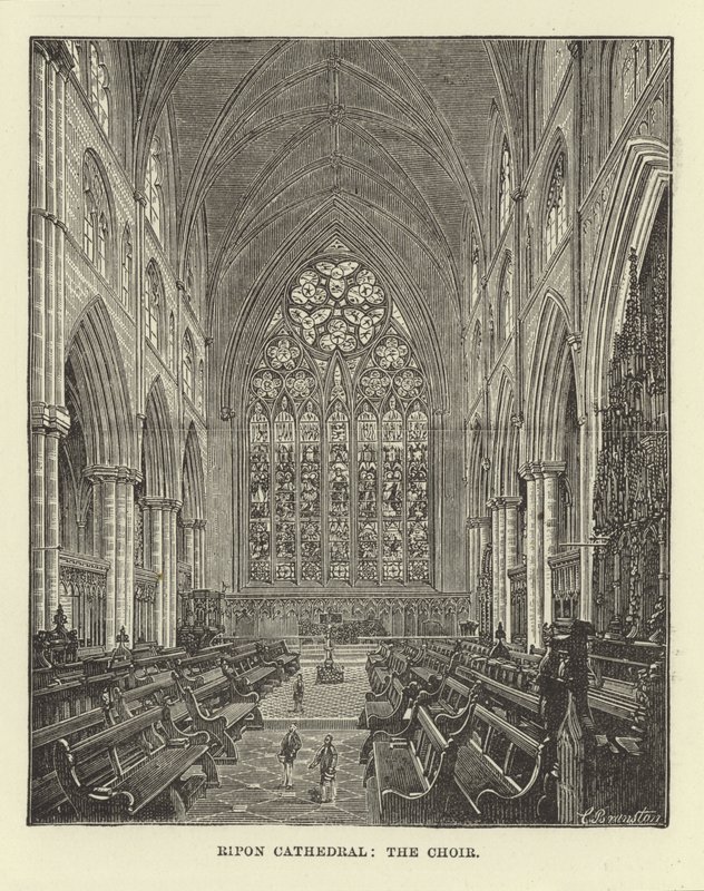 Ripon Cathedral, the Choir by English School