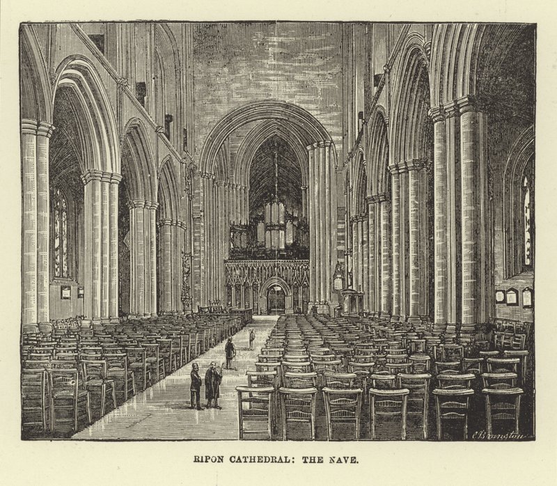 Ripon Cathedral, the Nave by English School