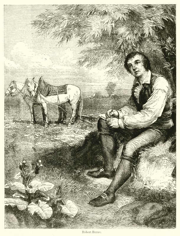 Robert Burns by English School
