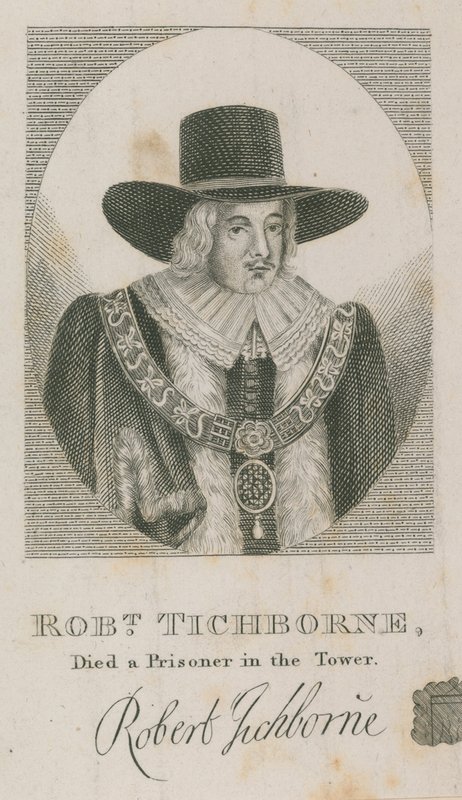 Robert Tichborne, died a prisoner in the Tower; Lord Mayor of London 1651 by English School