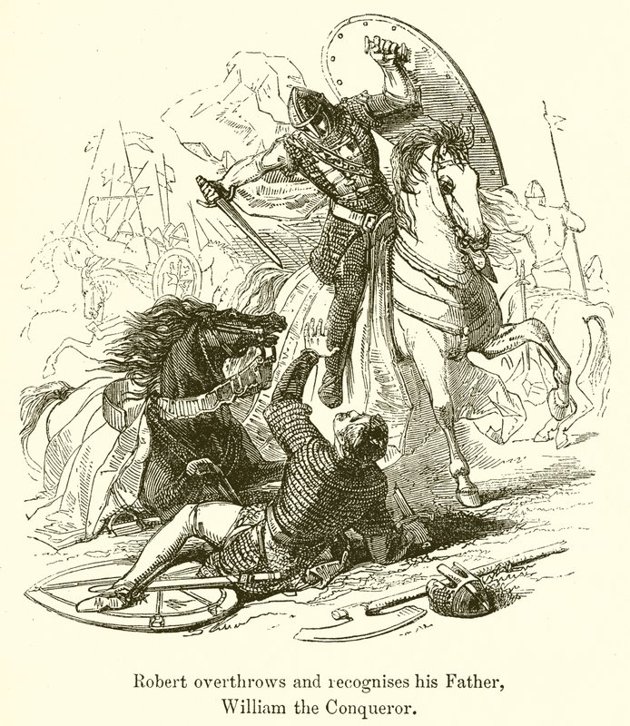 Robert Overthrows and Recognises His Father, William the Conqueror by English School