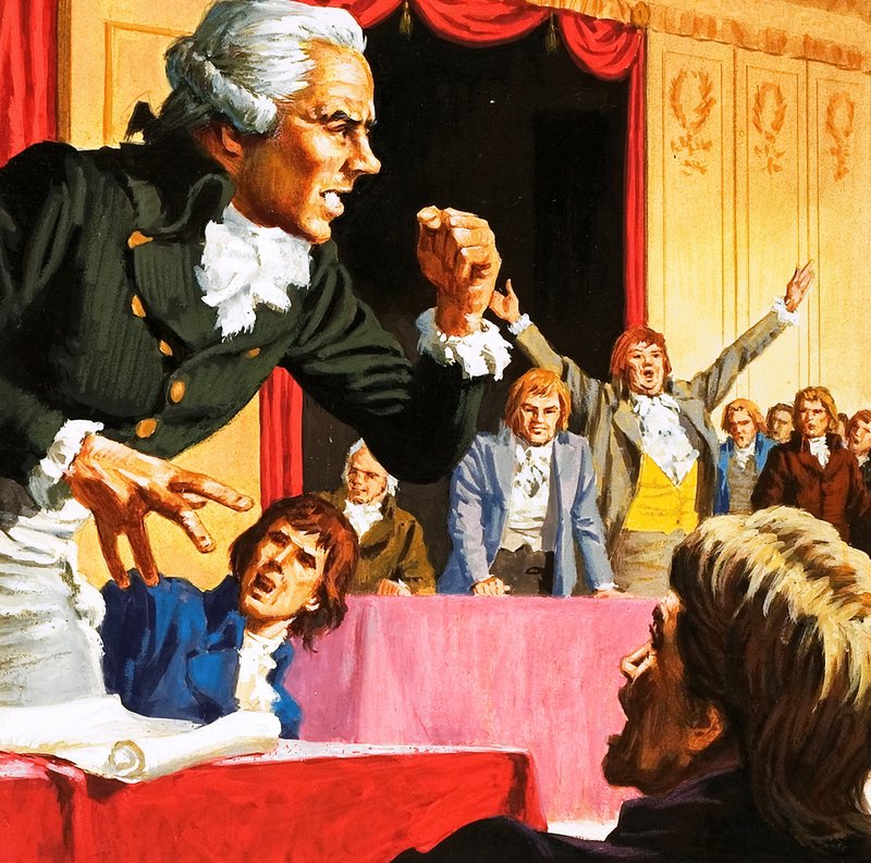 Robespierre Speaking on Behalf of the Starving People of Paris by English School