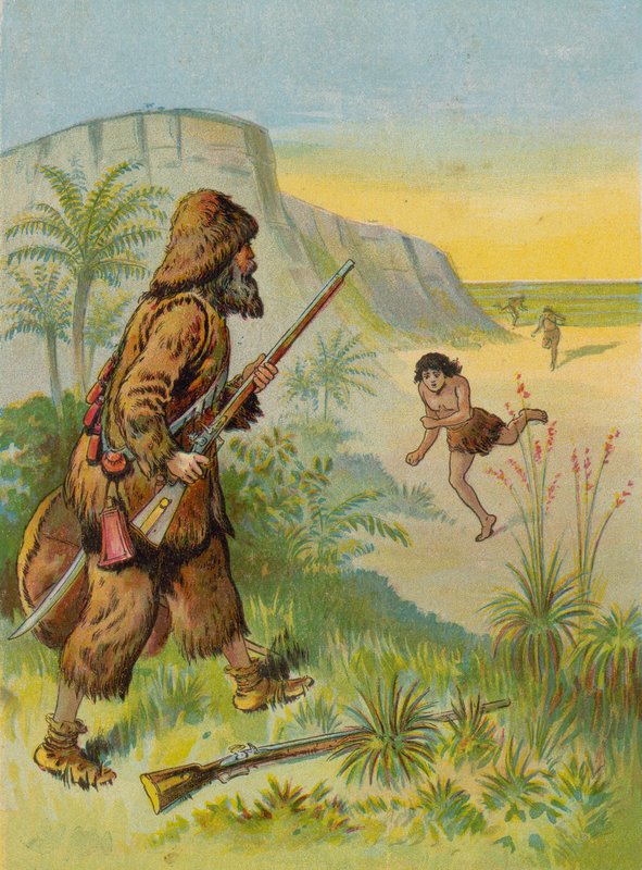Robinson Crusoe Saving Friday