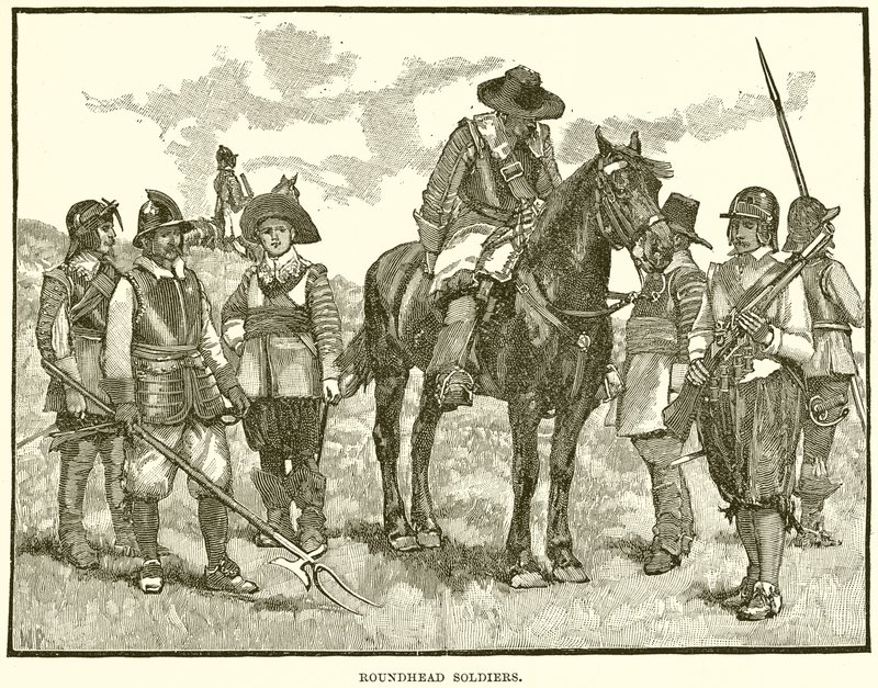 Roundhead Soldiers by English School