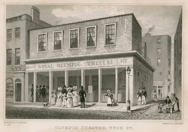 Royal Olympic Theatre, Wych Street, London by English School
