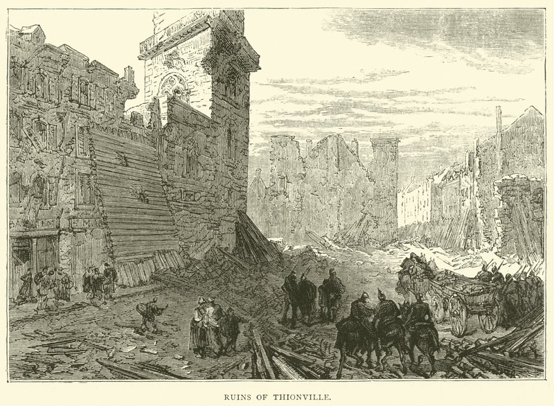 Ruins of Thionville, December 1870 by English School