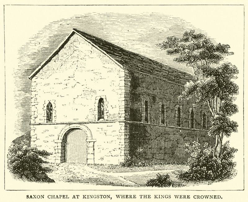 Saxon Chapel at Kingston, where the kings were crowned by English School