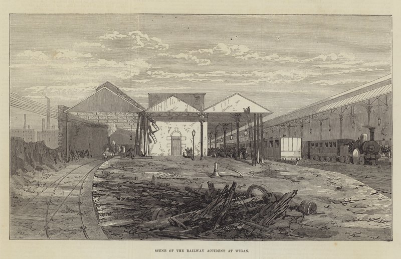 Scene of the Railway Accident at Wigan by English School
