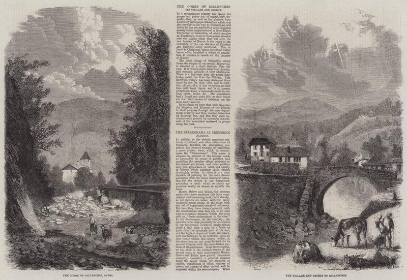 Scenes in Sallenches by English School