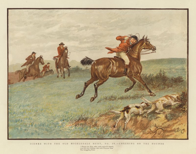 Scenes with the Old Mickledale Hunt by English School