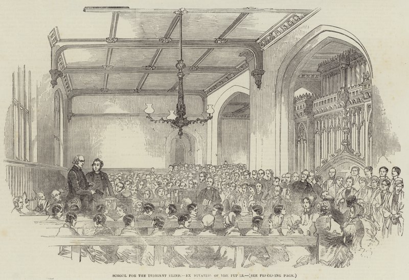 School for the Indigent Blind, Examination of the Pupils by English School