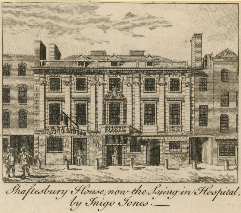 Shaftesbury House, Now the Lying-in Hospital, Designed by Inigo Jones by English School
